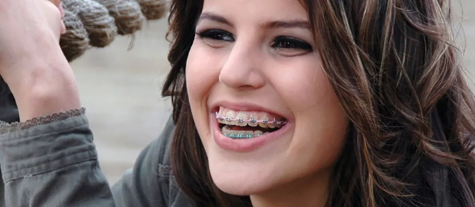 Woman with braces